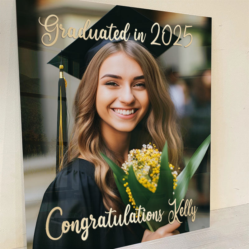 Customized Graduation Photo Acrylic Plaque