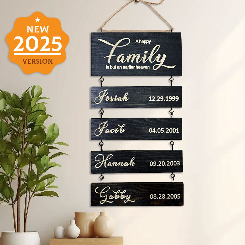 ๐ Upgraded Personalized Grandkids Hanging Sign | 2025 Version Engraved Design