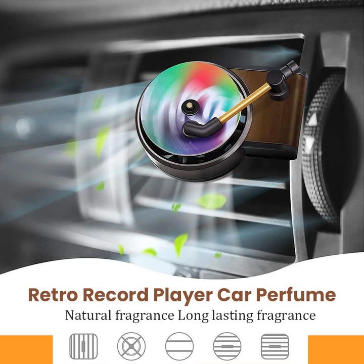 1 Turntable + 3 Vinyls - Customized Car Air Conditioning Outlet Record Player – 10 Fragrance Options