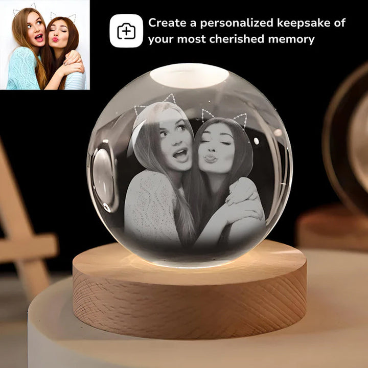 Personalized Crystal Ball Night Light