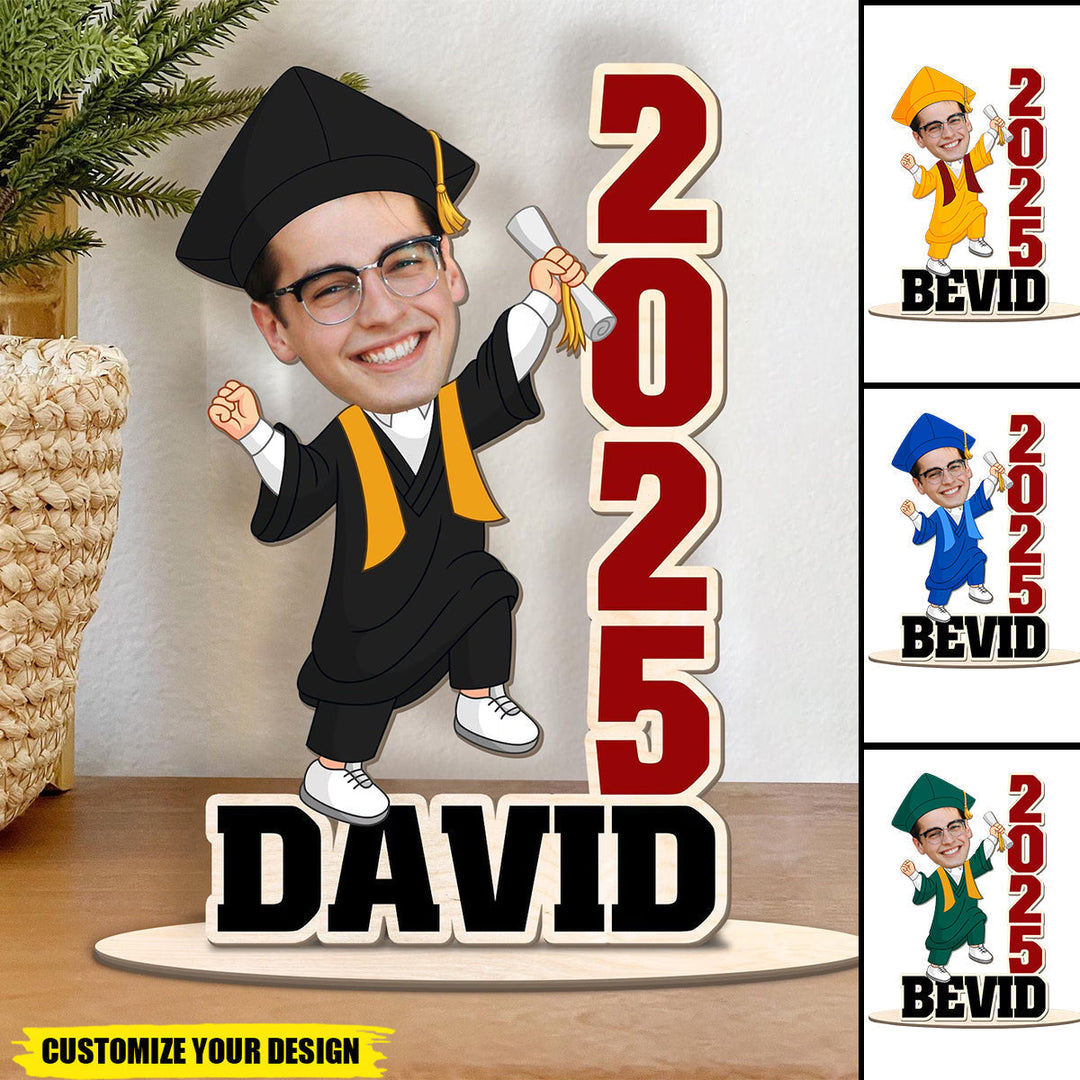 Personalized 2025 Graduation Gift, Desktop Stand - Upload Photo