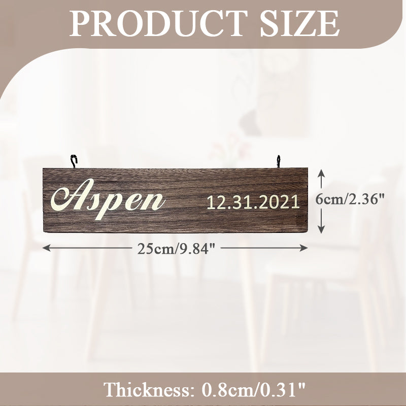 Custom Name Slat (Add On For Existing Sign) | 2024 Version Printed Design