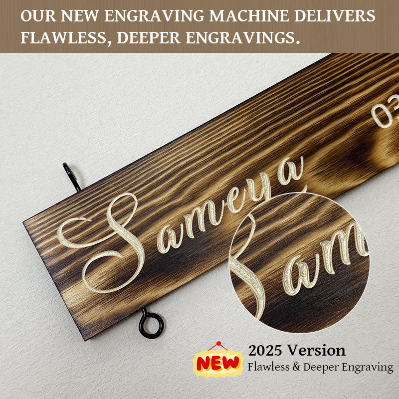 Custom Name Slat (Add On For Existing Sign) | 2025 Version Engraved Design