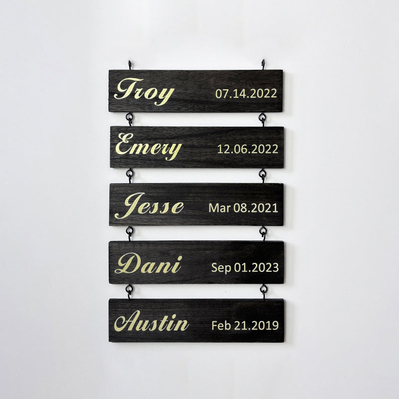 Custom Name Slat (Add On For Existing Sign) | 2024 Version Printed Design