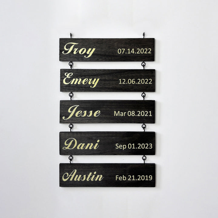 Custom Name Slat (Add On For Existing Sign) | 2024 Version Printed Design