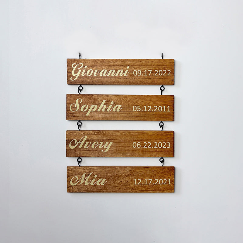 Custom Name Slat (Add On For Existing Sign) | 2024 Version Printed Design