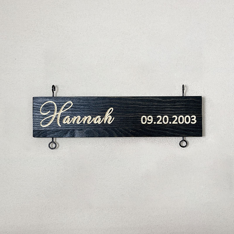 Custom Name Slat (Add On For Existing Sign) | 2025 Version Engraved Design