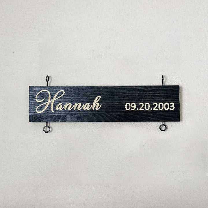 Custom Name Slat (Add On For Existing Sign) | 2025 Version Engraved Design