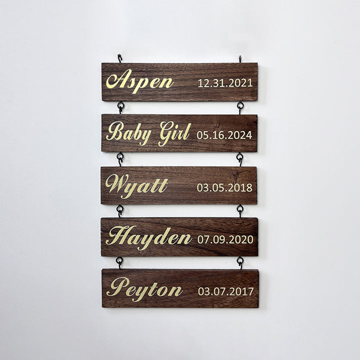 Custom Name Slat (Add On For Existing Sign) | 2024 Version Printed Design