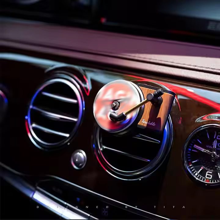 1 Turntable + 3 Vinyls - Customized Car Air Conditioning Outlet Record Player – 10 Fragrance Options