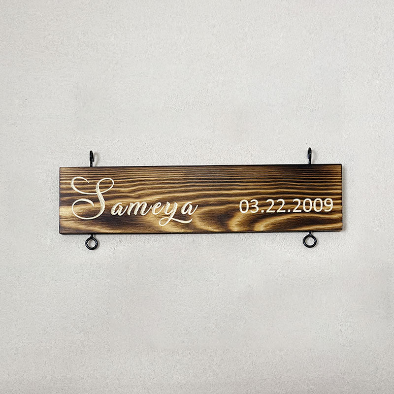Custom Name Slat (Add On For Existing Sign) | 2025 Version Engraved Design