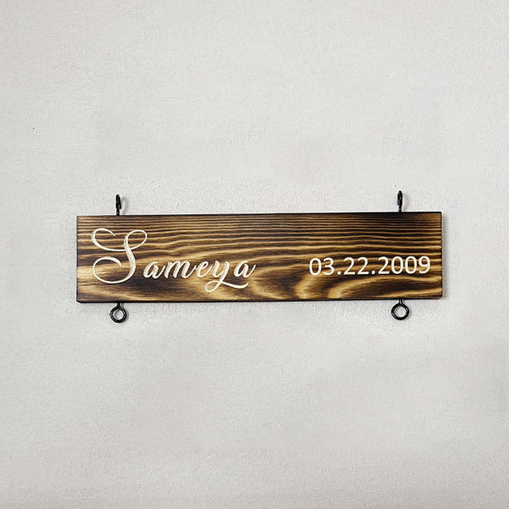 Custom Name Slat (Add On For Existing Sign) | 2025 Version Engraved Design