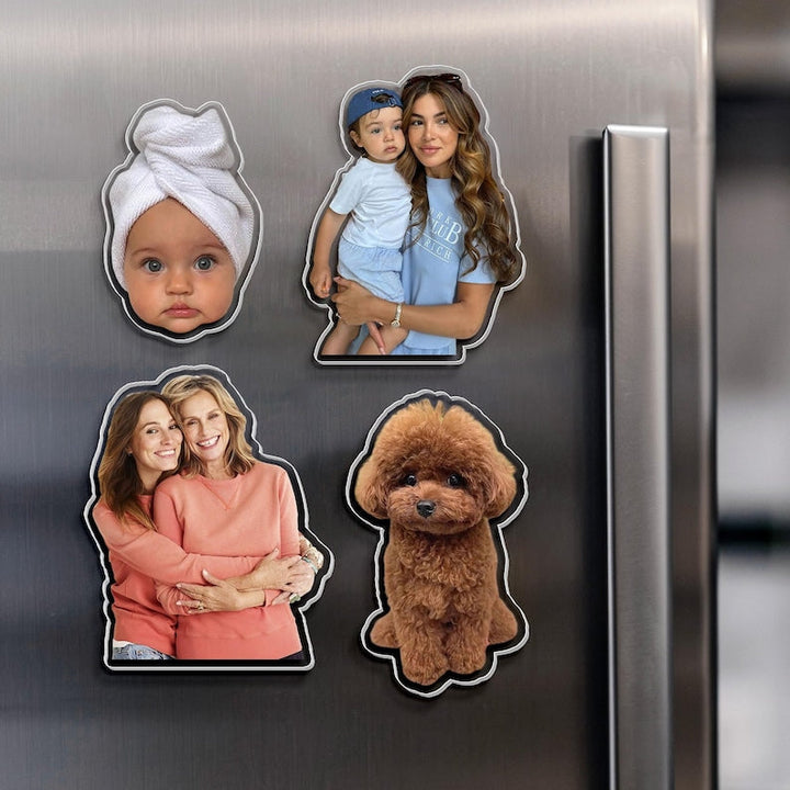 Customized Family Photo Fridge Magnet Father's Day Gift