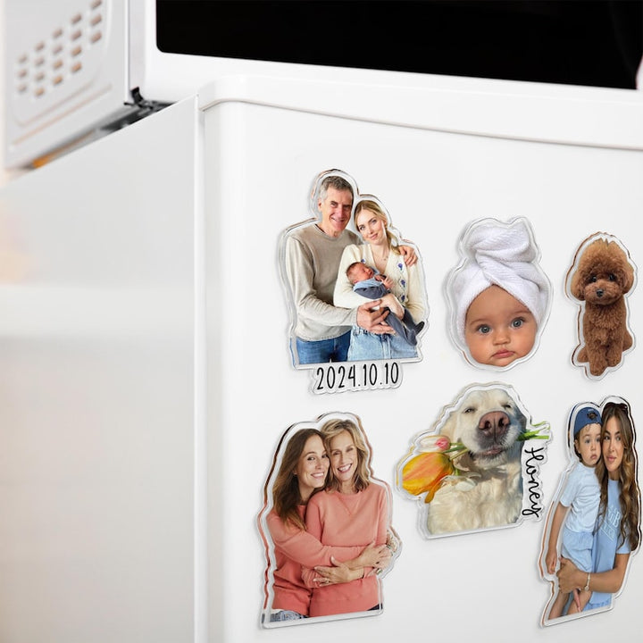 Customized Family Photo Fridge Magnet Father's Day Gift