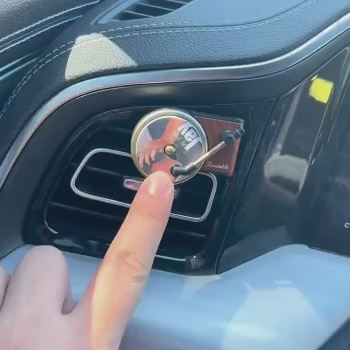 1 Turntable + 3 Vinyls - Customized Car Air Conditioning Outlet Record Player – 10 Fragrance Options