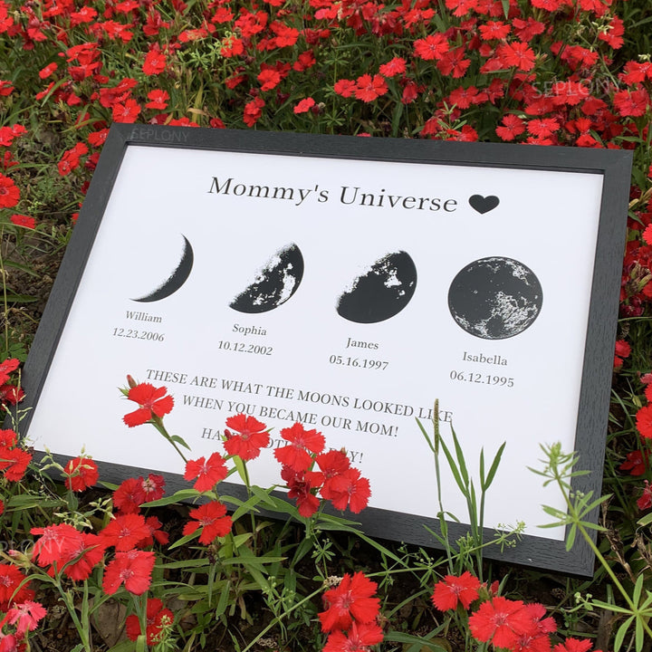 Personalized Moon Phase Print with your Birth Moon | Unique Mother's Day Gift 2025