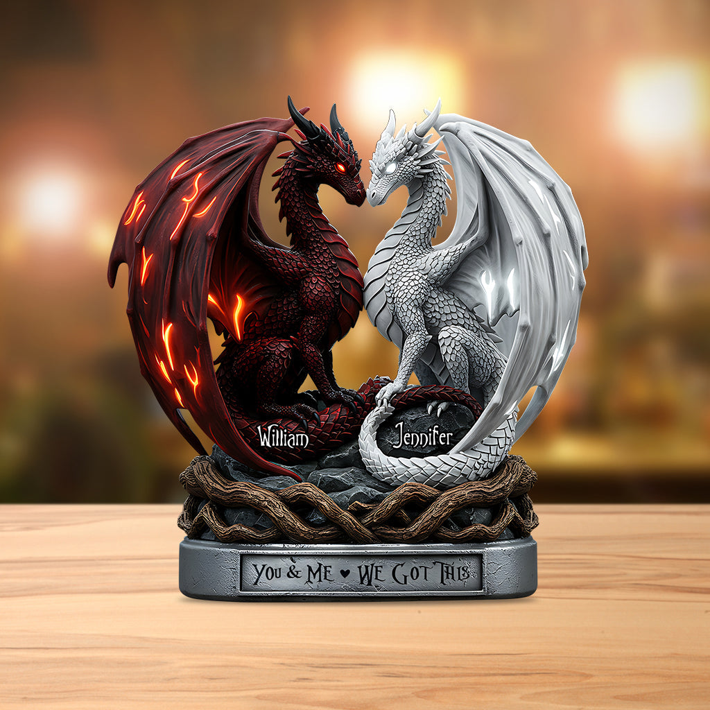 You & Me - Personalized Couple Custom Shaped Acrylic Plaque