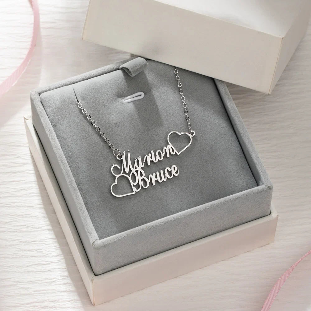 Personalized Two Name Necklace Best Gift for Your Loved One