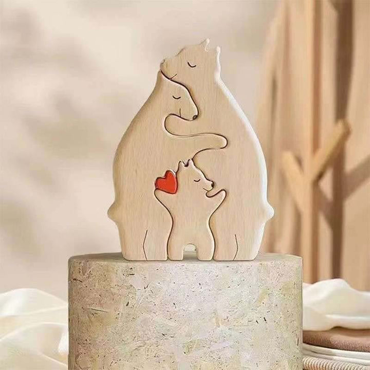 Custom Personalized Family Bear Jigsaw Puzzle