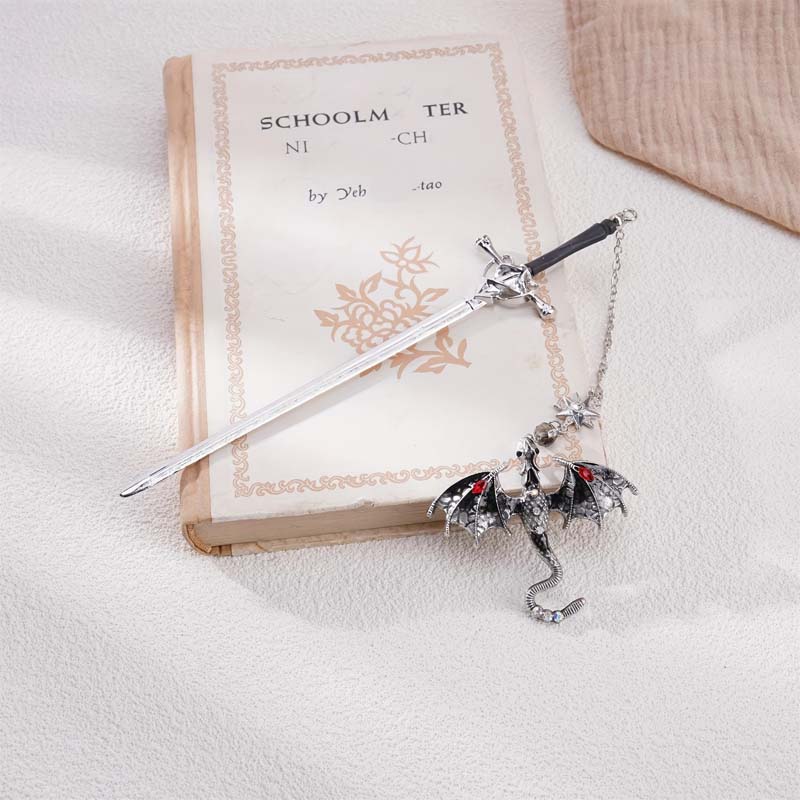 Customized Personalized Dragon Sword Pearl Star Fantasy Bookmark