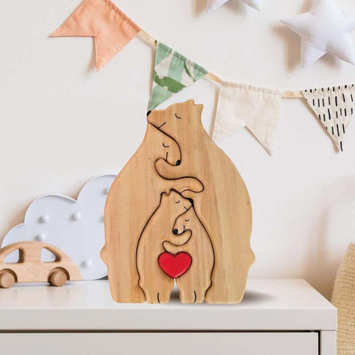 Custom Personalized Family Bear Jigsaw Puzzle