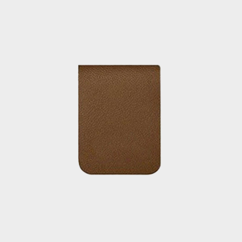 Custom Personalized Magnetic Leather Bookmark - With Name and Birthday Flowers
