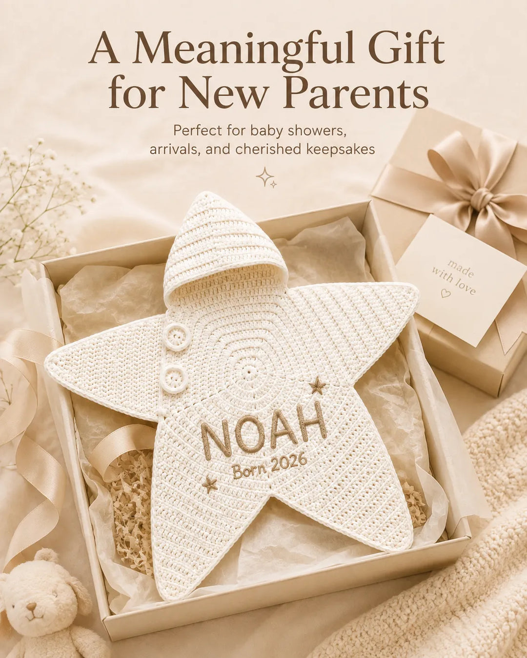Personalized Baby Star Suit – Custom Name Newborn Keepsake Outfit