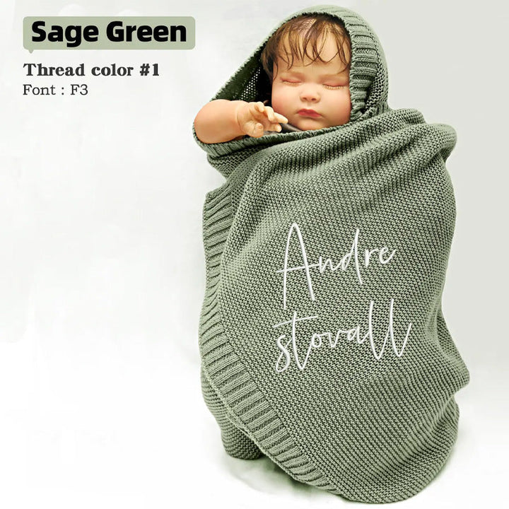 Personalized Baby Embroidered Nap Blanket