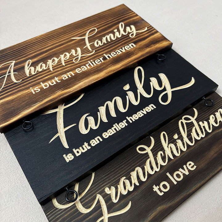 🆕 Upgraded Personalized Grandkids Hanging Sign | 2025 Version Engraved Design