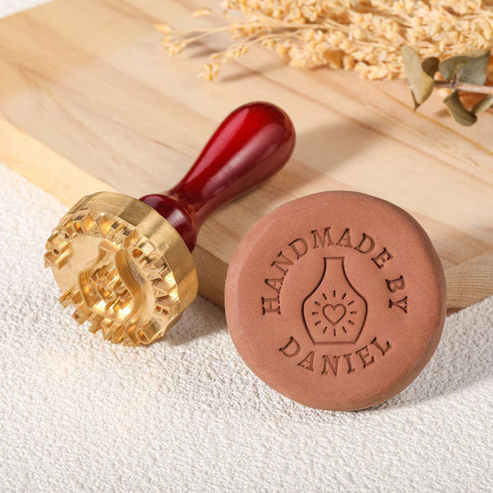 Custom clay stamp with your name