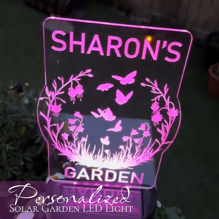 Customized Personalized Solar Garden LED Lights