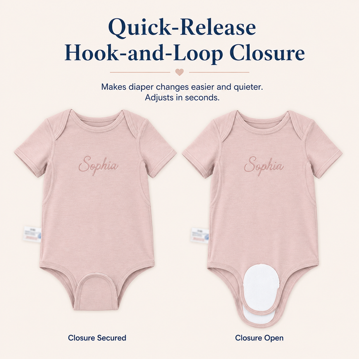 Personalized Easy-Change Baby Bodysuit