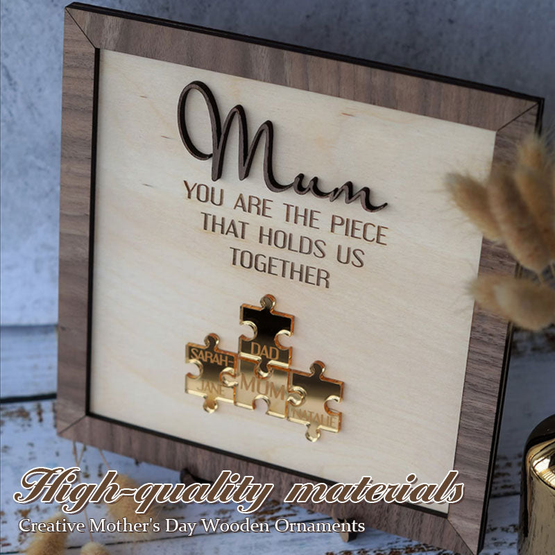 Creative Mother's Day Wooden Ornaments