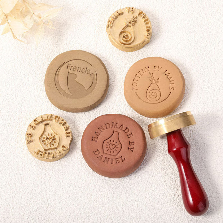 Custom clay stamp with your name