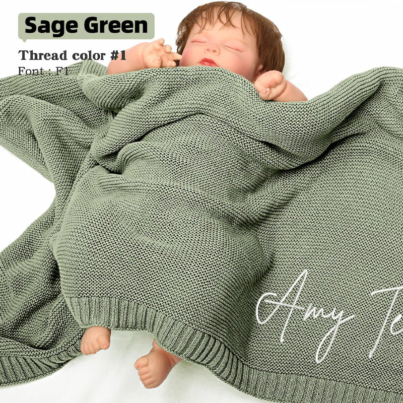 Personalized Baby Embroidered Nap Blanket