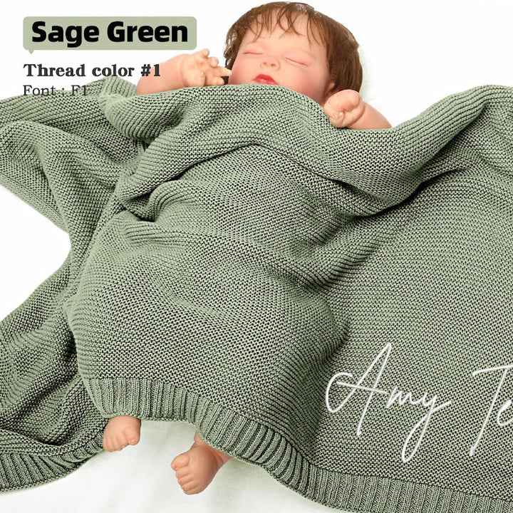 Personalized Baby Embroidered Nap Blanket