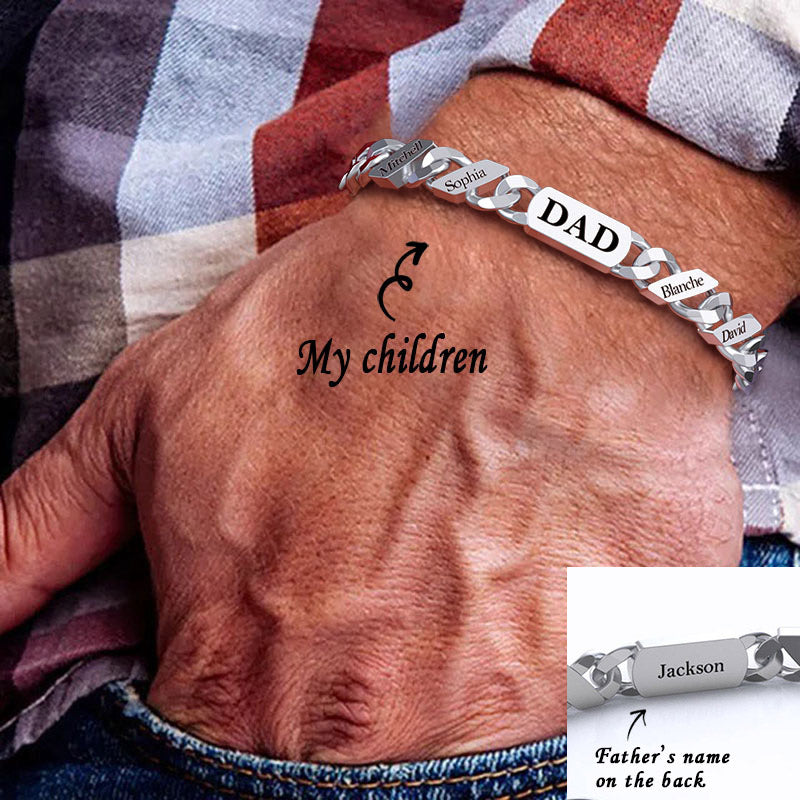 Personalized Name Fashion Bracelet - Thanksgiving/Christmas/Birthday/Father's Day Gift