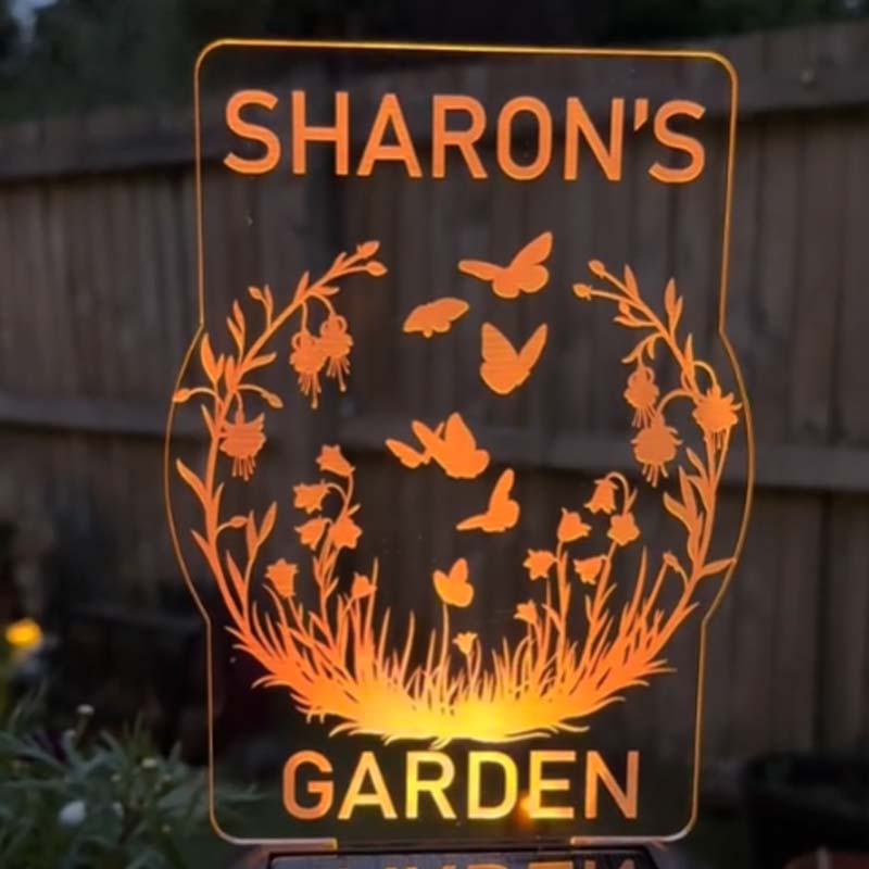 Customized Personalized Solar Garden LED Lights