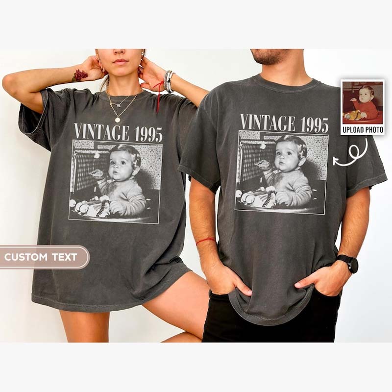 Customized Photo Unisex Comfort Short Sleeve