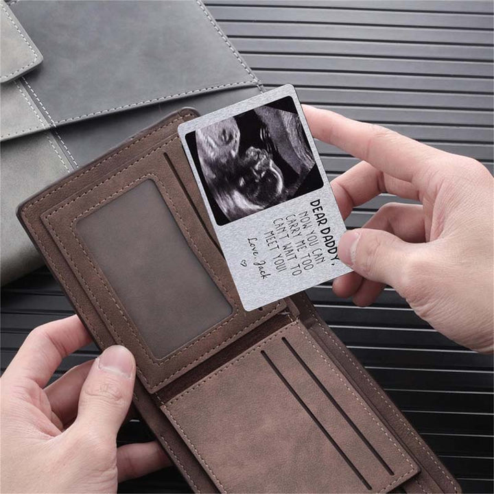 Custom Metal Ultrasonic Photo Wallet Card