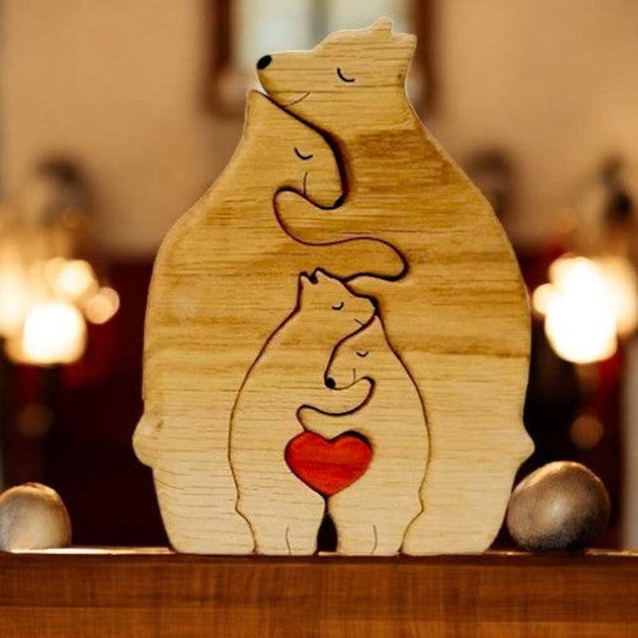 Custom Personalized Family Bear Jigsaw Puzzle