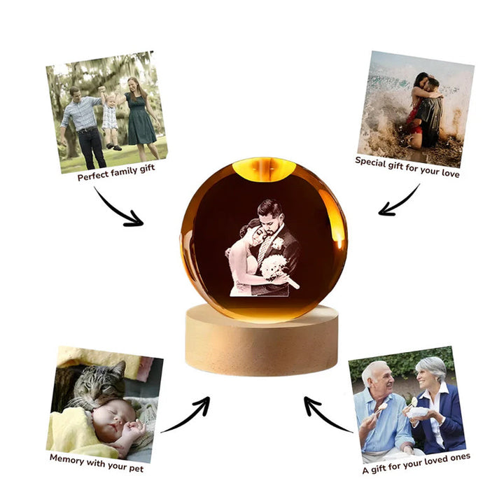 Personalized Crystal Ball Night Light