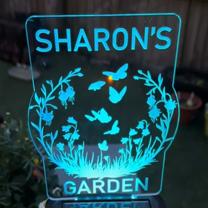 Customized Personalized Solar Garden LED Lights