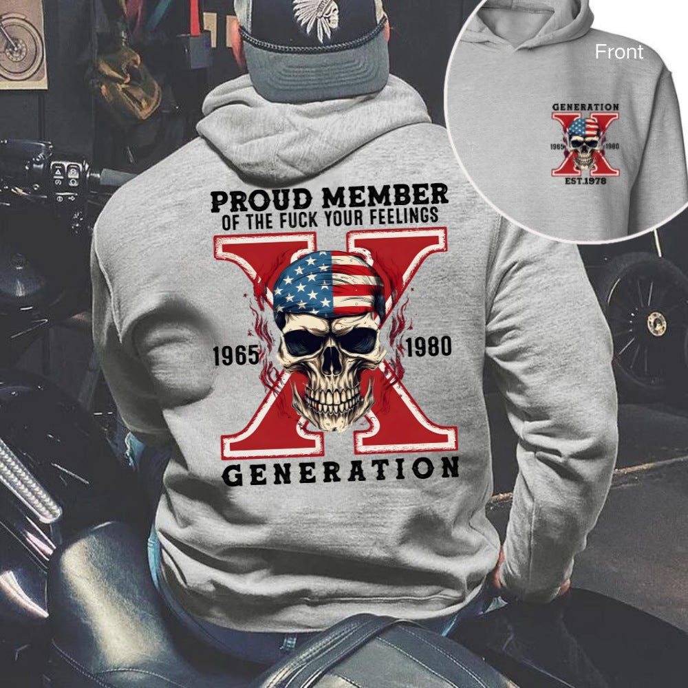 Custom Gen X Skull Printing Clothing