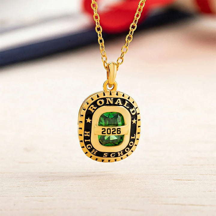 🎓 Personalized Birthstone Graduation Necklace  Class of 2026 – A Moment That Lasts Forever