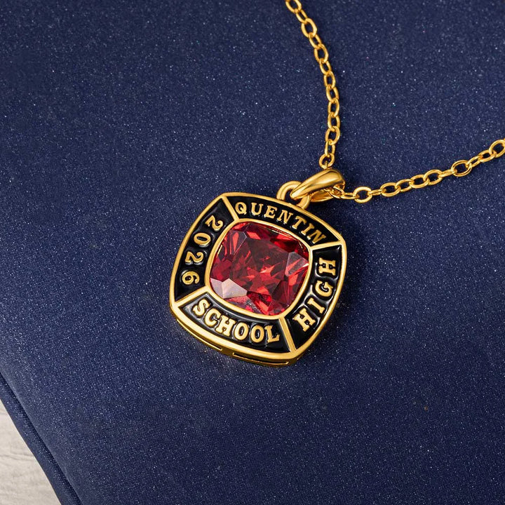 🎓 Personalized Birthstone Graduation Necklace  Class of 2026 – A Moment That Lasts Forever