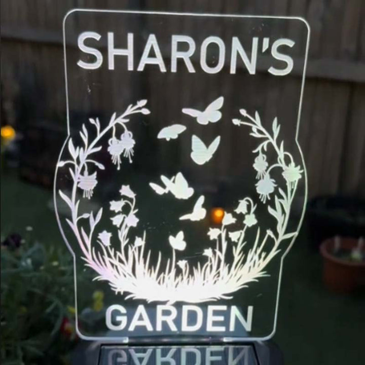 Customized Personalized Solar Garden LED Lights