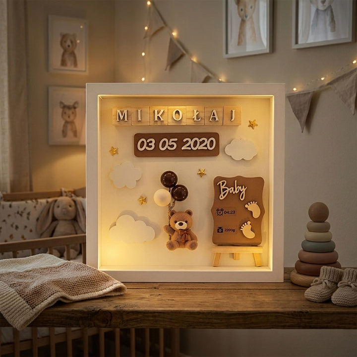 The Day Your World Changed Forever-Add your baby’s name, date & details in seconds