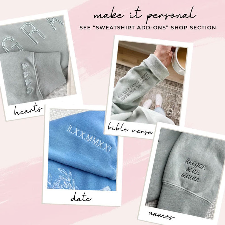 Customizable Grandma Embroidered Zip Hoodie Jacket | Grandkids Names
