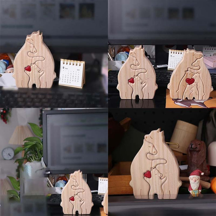 Custom Personalized Family Bear Jigsaw Puzzle